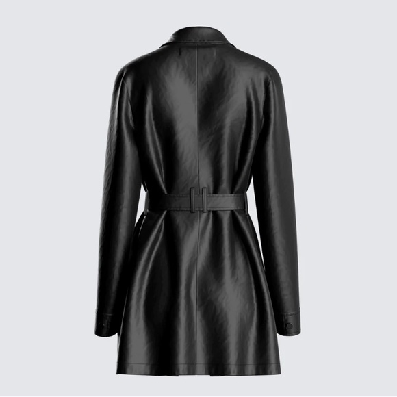 Vegan Leather Jacket - Picture 2 of 4